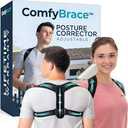 Back Brace Posture Corrector for Men & Women, Upgraded Full Back Support with Adjustable Shoulder Straightener and Waist Support Straps, Breathable Back Brace for Office Work, Long Sitting & Daily Wear, Comfortable Posture Support for Upper & Lower B, 2XL