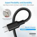 3 x Car Carplay Cable for iPhone 16 Pro Plus Pro Max, 3-Pack 6.6Ft Woven 60W USB A to USB C iPhone Carplay Cable Fast Charging Data Sync Cord for Galaxy iPhone 16/15 Pro/15 Plus,iPad Pro,Air,Mini, iPad10