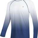 Men's Long Sleeve Swim Shirts Rashguard UPF 50+ UV Sun Protection Shirt Athletic Workout Running Hiking T-Shirt Swimwear (4X-Large)