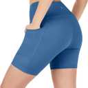 2 x Nirlon Biker Shorts with Pockets for Women - NirLUX (Blue)