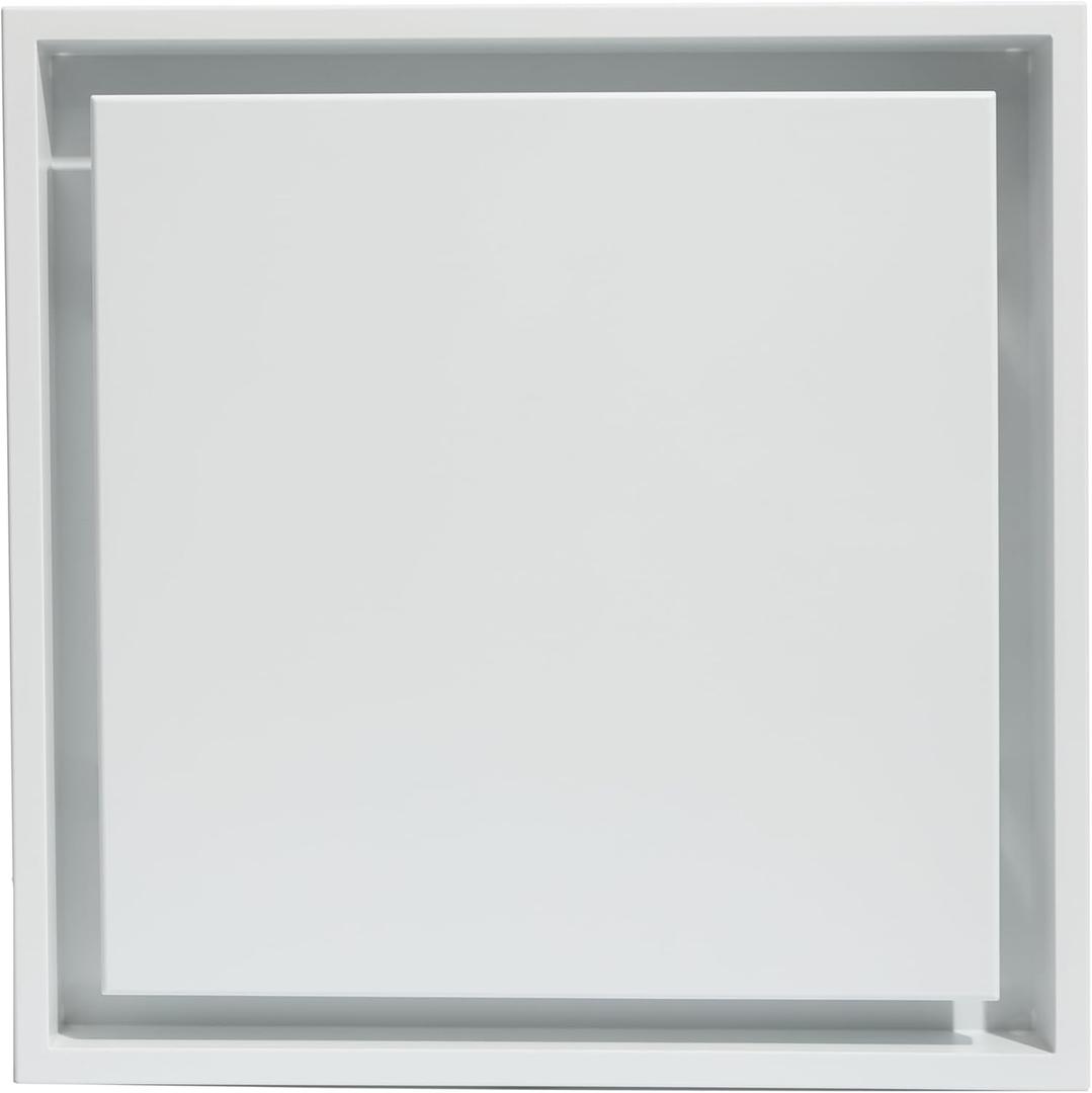 Framed Exhaust Vent Cover 14x14 Inch, DIY ABS Lite Cover, Upgrade Ceiling and Wall Vent Cover, Compatible with Panasonic WhisperValue, Panasonic WhisperCeiling Cover for 8" or 10.5" Vents