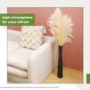 2 x Nuogo 20'' Black Tall Floor Vases Ceramic Skinny Long Vase for Pampas Grass Modern Minimalist Tall Flower for Fireplace Living Room Home Decor
