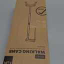 Rehand Quad Cane, Walking Cane with Ergonomic Handle Ever and Graceful 4-Pronged Base for Extra Stability, Adjustable Walking Sticks for Right or Left Handed Men & Women and Seniors (Black2)