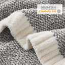 Snuggle Sac Grey Throw Blankets for Couch, Super Soft Warm Blankets Cozy Knit Fuzzy Plush Lightweight Throws for Sofa, Bed,Living Room, Dark Grey, 50x60 inches
