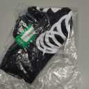 Tipsy Elves Halloween Womens Skeleton Costume Shirt - Cute and Spooky Adult Womens Skeleton Tops - Front Printed Ribcage (Medium, Black)