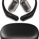 Open-Ear Headphones, Over Ear Earbuds with Ear Hooks, True Wireless Bluetooth Earphones with Microphone, Touch Control, Clear Calls, 60H Playtime, IPX7 Waterproof for Running and Workouts (Black)