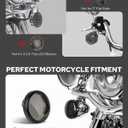 Benlari 2inch Rear Turn Signals, 60LEDs Turn Signals Kit with 2 Smoked Lens Cover Fit for Harley Touring Street Glide Electra Glide Road King Road Glide Sportster Iron 883 Dyna Softail 1986-2024