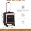 LOVEVOOK Underseat Carry On Luggage Airline Approved, 14 Inch Softside Suitcases with Wheels, Lightweight Spinner Carry on Suitcase with TSA Lock Weekender