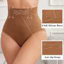 Avidlove Tummy Control Thong Shapewear for Women High Waist Shaping Underwear Seamless Body Shaper Panties (Brown, L)