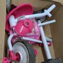 Liberry 2 in 1 Toddler Tricycle Age 2 3 4 Years Old, Kids Trike with Adjustable Push Handle, Bell & Basket, 3 Wheel Bike Riding Toy Birthday for Girls Boys, Pink