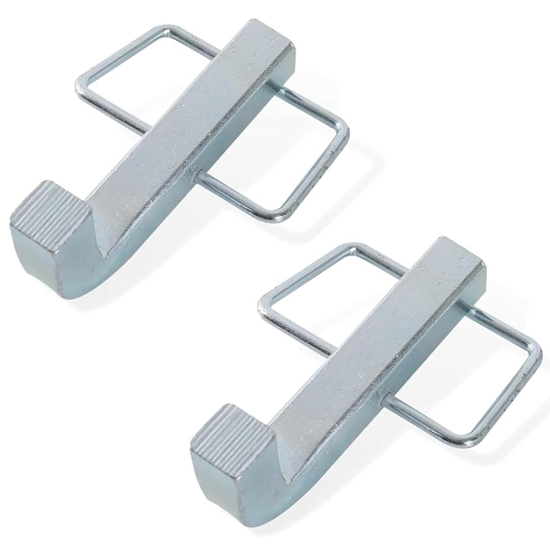 TonGass (2-Pack) Premium Snap L-Pins for Weight Distribution Hitches, 4 1/4" x 1 3/4" L-Pins with Integrated Snap Clips, Minimize Weight Distribution Hitch Noise, Zinc-Coated Heavy-Duty Steel