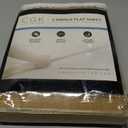 Twin Size Flat Sheet - Hotel Quality Top Flat Bed Sheet Only - Ultra-Soft, Comfy, Breathable & Cooling - Fade & Wrinkle Free - Easy-Care, Stain & Shrink Resistant Bedding - Easy-Fit & Oeko-Tex - Beige