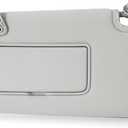 Left Driver Side Sun Visor w/o Light Compatible with Nissan Sentra 2013 2014 2015 2016 2017 2018 2019 Gray Sunvisor with Mirror Replaces # 96401-3SG8A