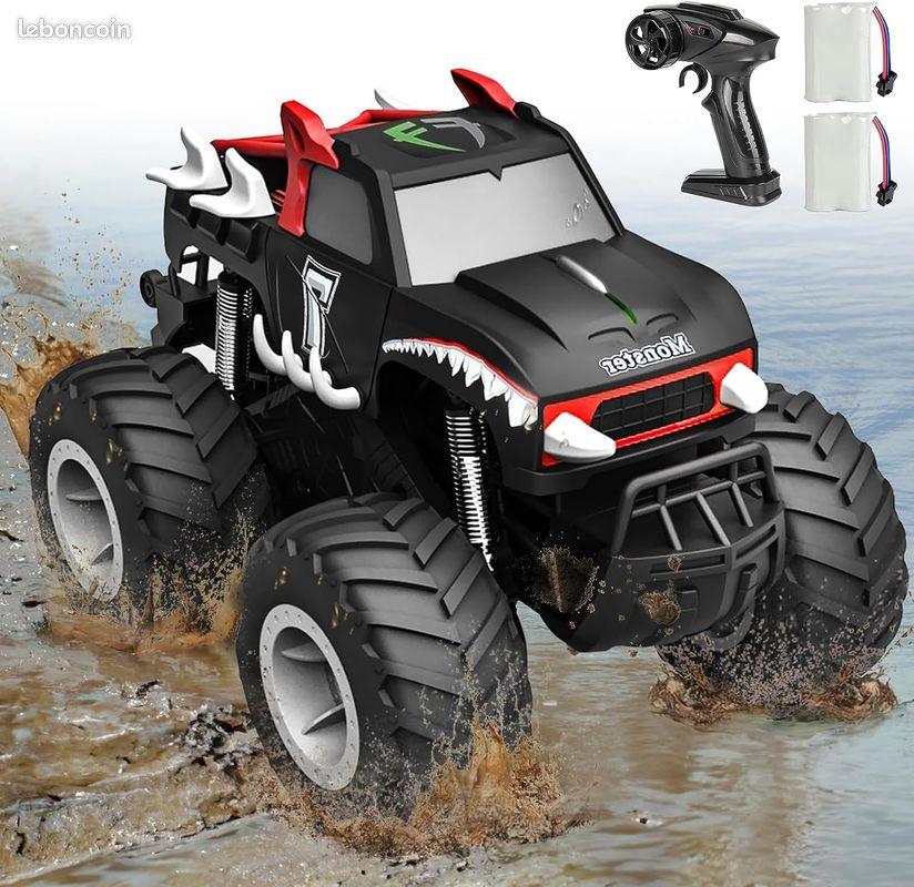 STEMTRON Amphibious Remote Control Car 2.4GHz 1:20 All Terrain Off-Road RC Car Remote Control Boat Gifts for Kids Boys