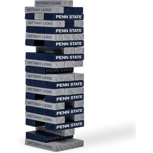 Wild Sports NCAA Pro Football Tabletop Stackers Block Game for College Football Fan, Dorm Game, Tailgate