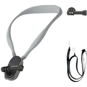 Luyismer Camera Neck Mount Magnetic Locking Adjustable Design Shockproof Silicone Harness for Action 5 Professional