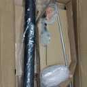 GSE Games & Sports Expert Stand-Style Metal Billiard Pool Cue Rack, Holds 6 Pool Cue Sticks (Matte Black & Brushed Nickel)