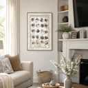 SAFERRYHOME Abstract Textured Hand Painted Wall Art, 24"x36" Framed