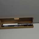 Closet Rods for Hanging Clothes, 17 to 28 Inch Stepless Adjustable Closet Rod, 1.3 Inch Diameter Metal Heavy Duty Closet Hanging Rod for Closet Wardrobes Laundry RV, Black