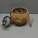 Boho Style Wicker Lampshade Decorative Lamp Shades for Chandeliers Rope Hanging Light Fixture Cover (As Shown)