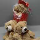 MaoGoLan Bulk Teddy Bear Baby Shower, 10 Packs Small Teddy Bear Stuffed Animals in Bulk,13.5" Small Stuffed Bears Plush for Wedding,Birthday,Christmas, Party Decorations