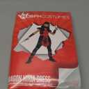 Morph Ninja Costume for Girls - Red Ninja Outfit Kids Fun Costume for Halloween and Parties (4-6 Years)