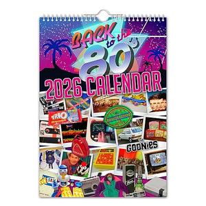 Back to the 80's - 2026 Wall Calendar - 210MM X 297MM (8.3 X 11.7 INCH)