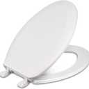 Centoco 1600-001 Elongated Plastic Toilet Seat, Standard Economy Model, White