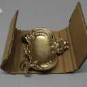 NIKKY HOME Vintage Gold Ring Holder Jewelry Dish Set of 2, Small Trinket Display Decorative Metal Tray Classy Birthday Gifts for Women