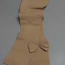 Athbavib 20-30mmHg Compression Stockings for Women and Men, Thigh High Closed Toe Medical Graduated Compression Socks, Best Support for Treatment Varicose Veins Swelling (Large, Open Toe-Beige)