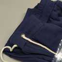 Mens Drawstring Sweatpants with Pockets Athletic Jogger Pants Cargo Sweatpant Winter Fleece Athletic Trousers (Small, Navy)