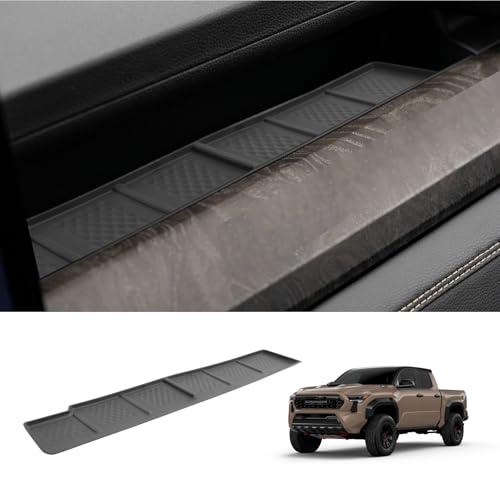 LUWU Passenger Side Storage Box Compatible with 2025 Toyota 4Runner & 2024 2025 Tacoma Accessories Side Organizer Tray 2025 Tacoma 4Runner Center Console Organizer TPE Material Storage Box Black