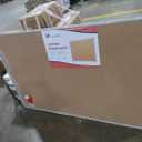 VIZ-PRO Large Cork Bulletin Board, 72 X 48 Inches, Wall-Mounted Corkboard with Silver Aluminium Frame for School, Office, and Home 6' X 4'