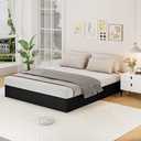 Awesofurni Twin Box Spring, 10 Inch High Profile Twin Box Spring Only, Black 3000 lbs Heavy Duty Metal Frame Mattress Foundation with Fabric Cover, Easy Assembly, Noise Free