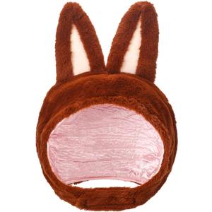 Little Monster Cartoon Ears Hat Toy Character Cosplay Dark Hat Fairy Tale Costume for Halloween Party Photo Prop (Brown)