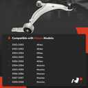 A-Premium Front Right Lower Control Arm, with Ball Joint & Bushing, Compatible with Nissan Altima 2002-2006, Maxima 2004-2008
