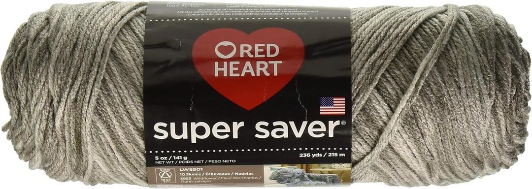 3 x RED HEART Super Saver Yarn, Soapstone