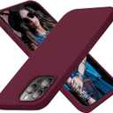 Cordking Designed for iPhone 13 Pro Max Case, Silicone Ultra Slim Shockproof Protective Phone Case with [Soft Anti-Scratch Microfiber Lining], 6.7 inch, Plum