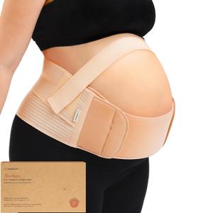 2-in-1 Maternity Belly Bands for Pregnant Women - Easy to Use Pregnancy Belly Support Band for Back, Pelvic, Hip, Adjustable Maternity Belt Support, Comfortable & Soft (Classic Ivory, One Size) 2-in-1 Maternity Belly Bands for Pregnant Women - Easy to Use Pregnancy Belly Support Band for Back, Pelvic, Hip, Adjustable Maternity Belt Support, Comfortable & Soft (Classic Ivory, One Size)