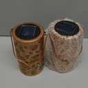 2Pack Colorful Solar Lanterns Outdoor Waterproof, Garden Decor Gifts for Women Mom Grandma - LED Colorful Sunflower Solar Powered Lights Metal Hanging Lantern for Outside Garden Patio Yard Lawn Porch