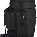Kelty Coyote 60-105 Liter Internal Frame Backpack - Hiking, Backpacking, Travel, Adjustable Torso (105L / Black)