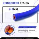 3/4" ID (19mm) Silicone Heater Hose Kit, 50FT Blue, 5 Clamps