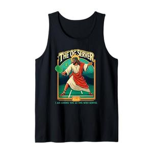 Christian Pickleball Jesus OG Server Religious Player Tank Top L