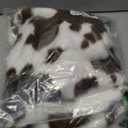 Woaboy Pack of 2 Luxury Faux Fur Throw Pillow Covers Cowhide Decorative Soft Fluffy Plush Couch Throws Brindle Cushion Covers for Couch Living Room Sofa Bedroom 12x20 Inch