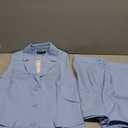 Women Elegant 2 Piece Pant Suits Business Sleeveless Blazer and High Waist Shorts Set Summer Casual Workout Outfits, Small