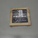 2 x No Bitchin' Rustic Wooden Tabletop Decor Sign - Farmhouse Wooden Kitchen Quotes Box Sign - Funny Mom Gift