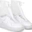 Rain Shoe Covers | Waterproof Shoe Covers for Men Women | Reusable Galoshes Overshoes (Small, Clear)