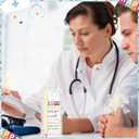 2 x 24 Sets Physical Therapy Month PT Gifts Include Bone Shape Ballpoint Pens Thank You Card Therapist Thank You PT Gift for Physical Therapy Party Supplies