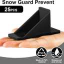 Taiyin Mini Snow Guards for Metal Roofs Prevent Sliding Ice Snow Stop Buildup Block to Stop Ice from Sliding Off Your Metal Roof (black)