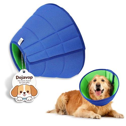 Dog Cone Collar Alternative for Stop Licking Large Medium Small Size Elizabethan Soft Comfy Prevention Pet Protective After Four Paws Surgery Recovery Anti Neuter Surgical Lightweight Drying